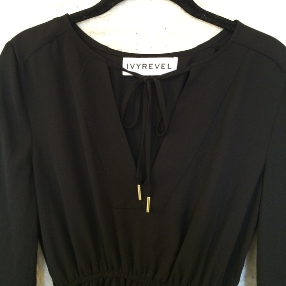 Ivy Revel Dress Black 34 Small - Picture 2 of 4